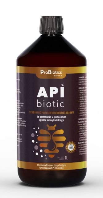 2933e051b42f5bdb8e1ef162295b55b42d5833af ApiBiotic 1l - synbiotyk dla pszczół