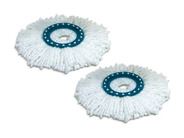 50279cf6e9ac2b46504bad17e0c181c45ede49e9 Zestaw 2 sztuk zapasowa głowica z mikrofibry do Clean Twist Mop