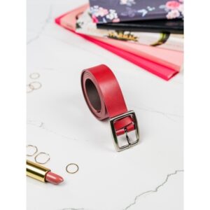 5ab36919f628f5ec376268cc2a30a86d7c2c2bfc Minimalistyczny pasek damski o średniej szerokości, skóra naturalna