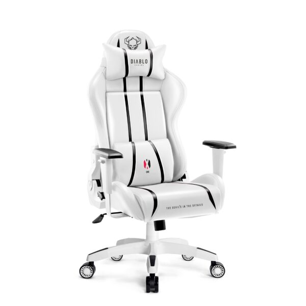 67227dfbe8632d7061f4d78b5986b7fab4886c68 Fotel gamingowy Diablo X-One 2.0 Normal Size, biało-czarny