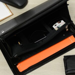 8a7576dadc21ad5d7009e5a5811a16aebb55bba0 Beltimore czarny męski biwuar aktówka teczka organizer dla handlowca I56