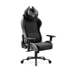 8d09e9640f68949d0cadce15c9e65518ad717b49 Fotel gamingowy materiałowy Diablo X-Horn 2.0, Normal Size, Camel Black