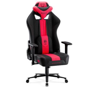 fcd48bfcd56d033a9aa393c8b98569ee29678055 Materiałowy fotel gamingowy Diablo X-Player 2.0 King Size, karmazynowo-antracytowy