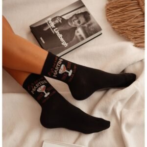 1a77cd5b8d12446e7393e780d5dad1d0f8f11e77 Skarpetki damskie ESPRESSO MARTINI – czarne