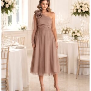 28888f7a78c1771ceba34bd5977390759c6eba14-4 Asymetryczna sukienka midi z tiulem MIRELIS – cappuccino