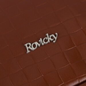 32465906204ecadf46849ef364ef2027693f3db8 Półokrągła torebka damska ze skóry naturalnej o fakturze plecionki - Rovicky