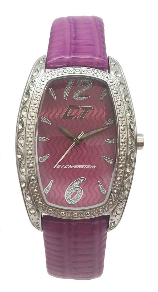 414e134f3e6d2a4e2b32962c7cf51fd7080287af Zegarek CHRONOTECH CC7121LS-08. Kwarcowy, Kolor PURPLE. Kobieta.