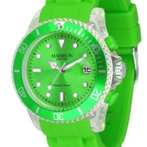 6216d1b47da71adcbd85ab697819ac27d942234b Zegarek MADISON U4399-10. Kwarcowy, Kolor zielony. Unisex.