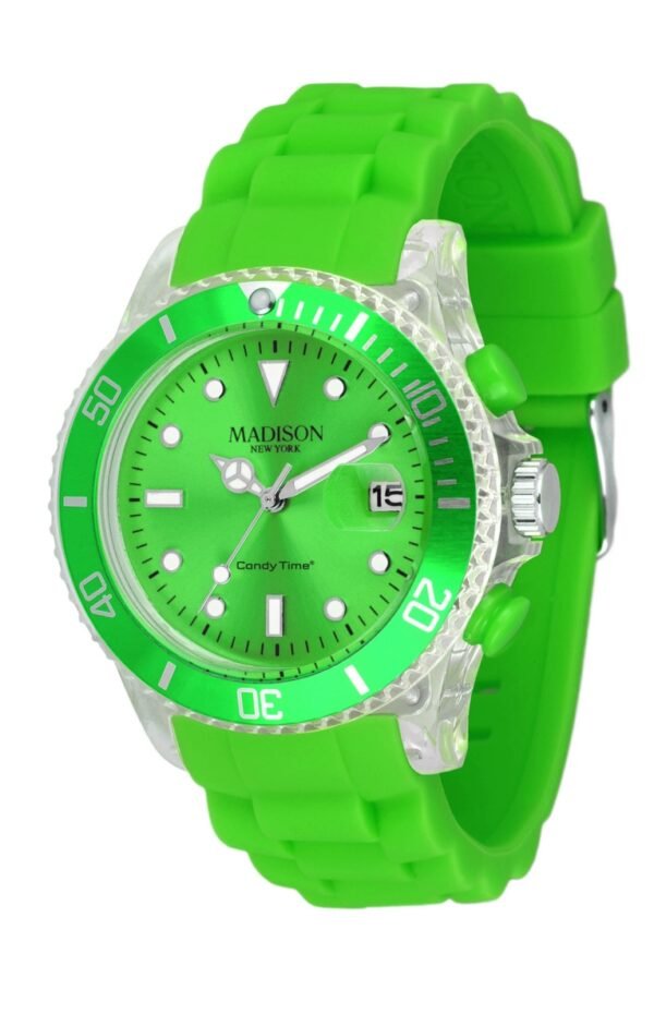 6216d1b47da71adcbd85ab697819ac27d942234b Zegarek MADISON U4399-10. Kwarcowy, Kolor zielony. Unisex.