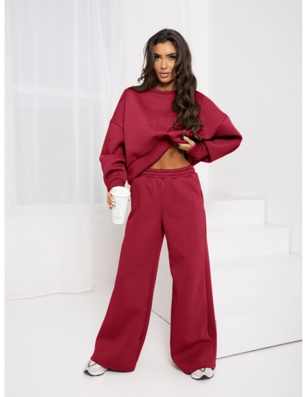 6e3ea0310b0724e45440d74fd3c2875321b04dff Komplet dresowy bluza + spodnie TANVIA – bordowy