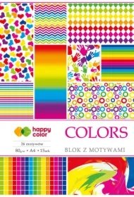 71d9f047ba20d0e89fc6eab15494d750a5633035 Blok z motywami COLORS A4 27 motywów