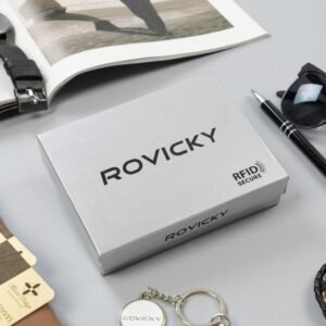 77120701e7f144d4b03912cd46a15c64aafb890e Portfel Męski Skórzany Elegancki Rozbudowany Rovicky RFID Skóra Naturalna