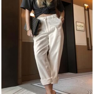 7893828666fb8b9dca8acf394adfa836f413c237-2 Spodnie mom fit z jeansu ORION – beżowe
