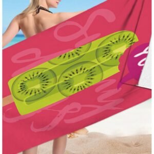 7c3169c9c372b0b2b1b0b99967f2a14e95fc7b83 Stylowy plażowy ręcznik w kiwi – wzór 4