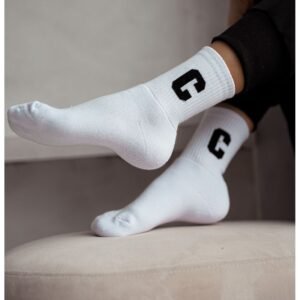 7ee496541c3725d59328e61655e0edc55d70c831 Skarpetki damskie frotte LITERA C- białe