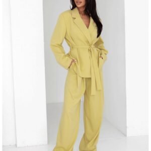 8f7f6232cbd2aa124e55ed626b1c8a680af699fb Eleganckie spodnie z szerokimi nogawkami ALAIA – oliwkowe