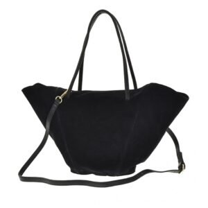 910c09244e79fee8dc0655ab50db4c9f9b47c5ef Skórzana torebka zamszowa shopper – czarna