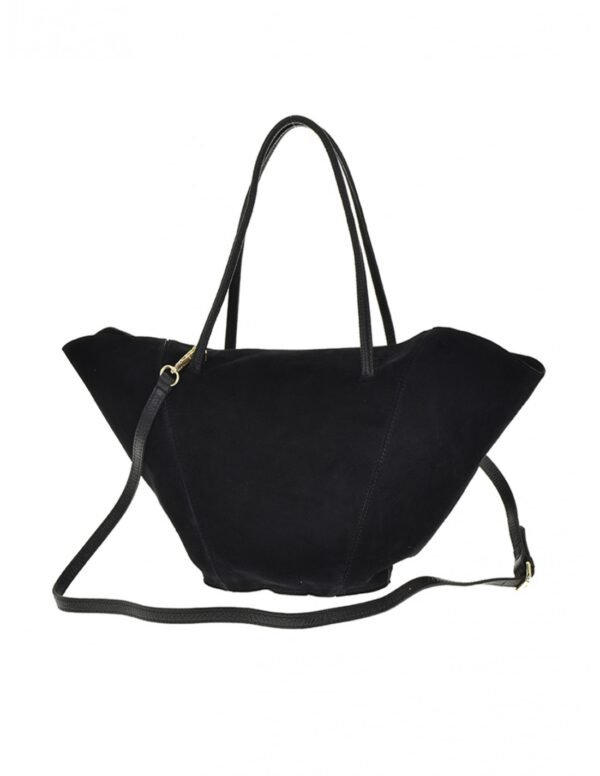910c09244e79fee8dc0655ab50db4c9f9b47c5ef Skórzana torebka zamszowa shopper – czarna