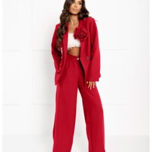 918a0fd6b727b7c248da7de0214981dd0cb9e287 Garnitur z szerokimi spodniami KENZO – czerwony