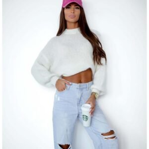 92288f529785f851d6dedc72536250e35809c356 Moherowy sweter oversize CONOR – ecru