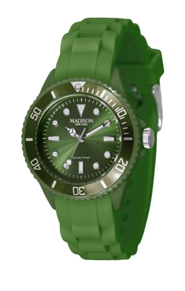 a21288551810f84c651e4cea5e056c4cc95788c3 Zegarek MADISON L4167-18. Kwarcowy, Kolor olive. Unisex.