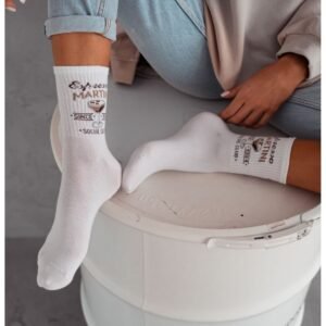 b623c99233101ee9af950f3c42b3c7ae79746ea1 Skarpetki damskie ESPRESSO MARTINI – białe