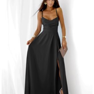 b9d1703ffbebe835f689236a8da87cb5d87b09ad Sukienka maxi na ramiączkach LYANNE – czarna