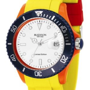 bb54db30eb330d0289b9ba0d6d89d4409fb9959b Zegarek MADISON U4484C. Kwarcowy, Kolor biały. Unisex.