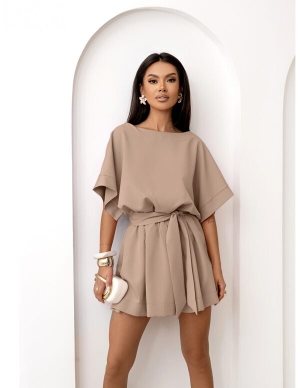 bd8e33e37ae7d90b4498cddcd729cdd6e8d38211 Kobieca sukienka mini oversize SIMONE – cappuccino