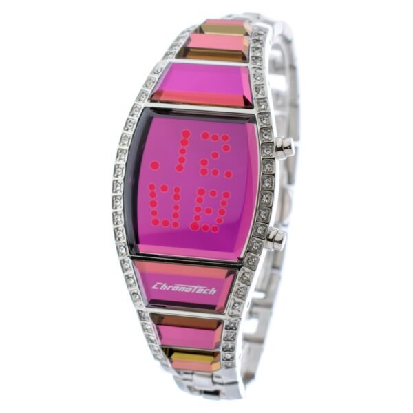 be8121d05a4f2a578a20e72bf8729521af04da3a Zegarek CHRONOTECH CT7122LS-05M. Kwarcowy, Kolor różowy. Kobieta.