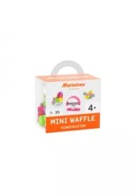 c036a6b4623f557045ad1ef23b61c6538cc9010b Mini Waffle Konstruktor Klocki konstrukcyjne Mini Waffle 35 elementów Konstruktor Mały różowy MARIOINEX 902790