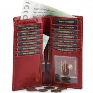 c3234284d2361ff8f3023d781492659d1382f341 Portfel damski ze skóry naturalnej w wersji slim – Peterson