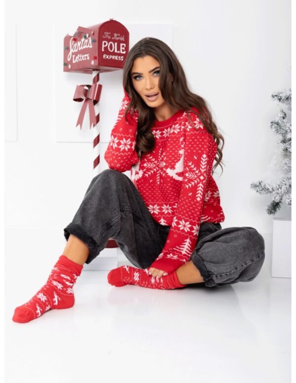cc08eacb1ce422c8192c374d5a8052fe54ae6146-2 Swiąteczny sweter ze wzorem FROSTY