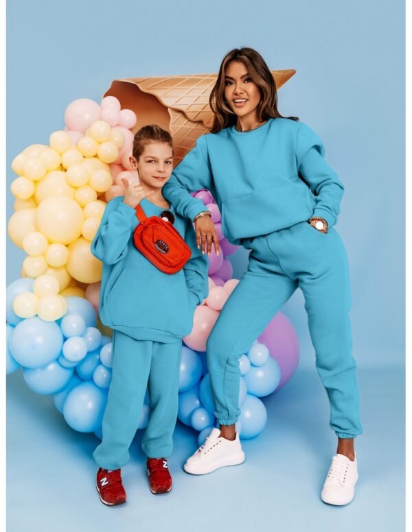 e1e75391c5904ec44c17e09bfb6823db37a4fde9 Dres dziecięcy bluza i spodnie PUMBA – turkusowy