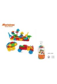 e26e0d7985d47b2edbb26f710f1423d3dec4d06f Klocki konstrukcyjne dla najmłodszych Klocki konstrukcyjne Waffle 100 elementów mix MARIOINEX 900208