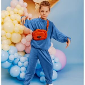 f98ad5353236c8f27c7856fe58beaa17a10df2b8 Welurowy dres dziecięcy DIEGO – niebieski