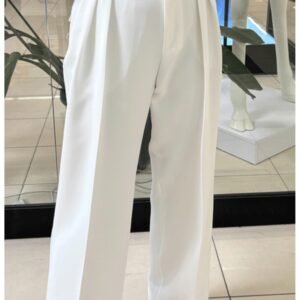 fbe11fede80e0e45f23279fca2af3a0690a14e02-3 Eleganckie spodnie z zakładkami MIHO – śmietankowe