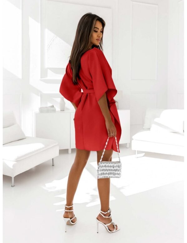 fe38b095471899986f0e6d1166cb5b9f2c3cf73a Kobieca sukienka nietoperz CANDICE – czerwona