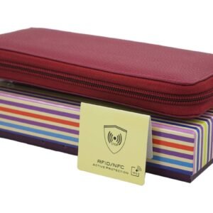 03fbc43e52518bbf1f58481a75cfc44c437a2d53 Portfel skórzany z zabezpieczeniem RFID – Fuksja