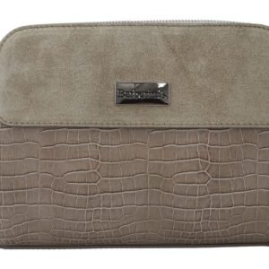 046a707c731d627f586b462f0187ca0fa33e0161 Stylowa torebka crossbody trzykomorowa skórzana – Beżowa