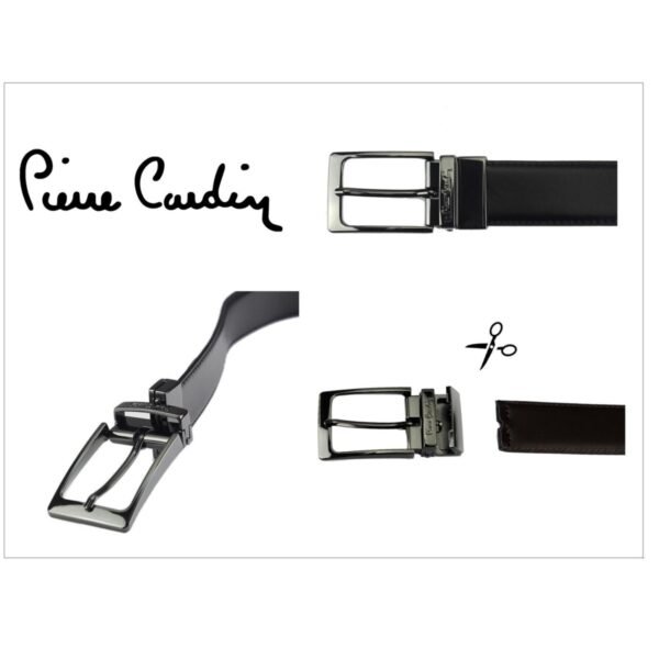 1f05cb88809878e8749133103b5da8e2bfc93ab8 męski pasek z prawdziwej skóry Pierre Cardin FWJX5 DOUBLE