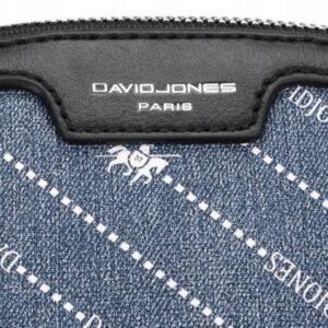 250e12cec80ad160a47fb7428198267e46f5a72c Listonoszka damska ze skóry ekologicznej imitującej jeans – David Jones
