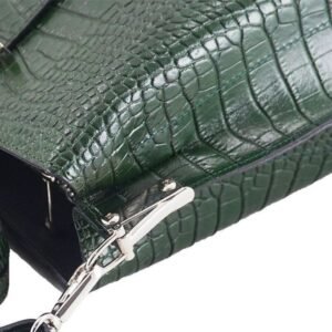 3c7c14fb3bf2e659d4a2800eed241fb8cde8be53 Torebka skórzana na ramię – CROCO – Zielony Ciemny