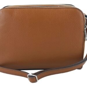 3cd3540be0f6731db1ebb3f70ddbfd3dbed51d28 Torebka skórzana crossbody zamszowa – Brązowa jasna