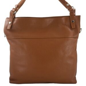 5558b5574c38ae62a24d04f2231876574f5e3a09 Duży skórzany worek / shopper bag – A4 – Brązowy jasny
