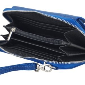 6374112501e598f680bb552084dcffc682a3d58c Portfel z etui na telefon ze skóry licowej – Chabrowy
