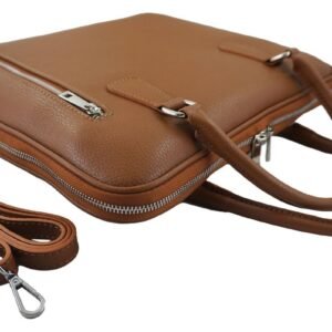 6f304eb04615ee929cfabddaade09eff1f036a63 Skórzana torba na laptopa Casual – Brązowa jasna