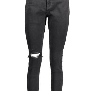 7752b2cb69e5635f455a3f527f9431e2334dfd4d TOMMY HILFIGER Jeansy Damskie Spodnie Rurki z Wysokim Stanem Logo Bawełna