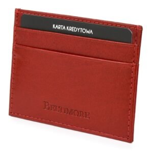937b6780756c916dbd5b31122cd97c387ee789cd Etui na dokumenty karty czerwone skórzane slim Beltimore G93