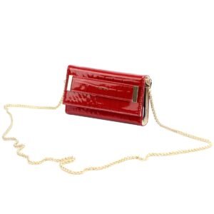 9666e34a5a32d61704bf88a1280539b92a0ddc99 Lakierowane etui skórzane MiaMore L1784 do iPhone 11 z łańcuszkiem
